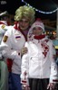26.Лена и Александр Носик после шоу, посвященного открытию катка на Красной площади, 2 декабря 2006г.
